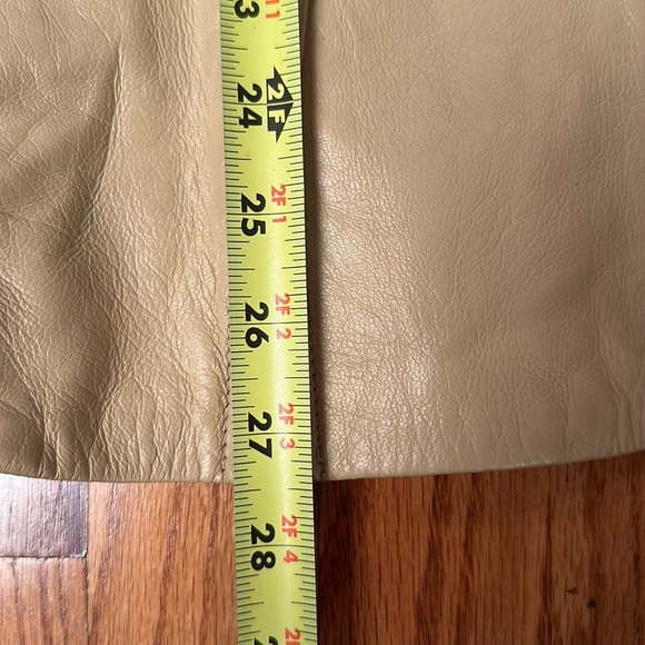 Dana Buchman Lambskin Blazer Two Pockets Fully Lined Tan/Light Beige  6 - Picture 13 of 14